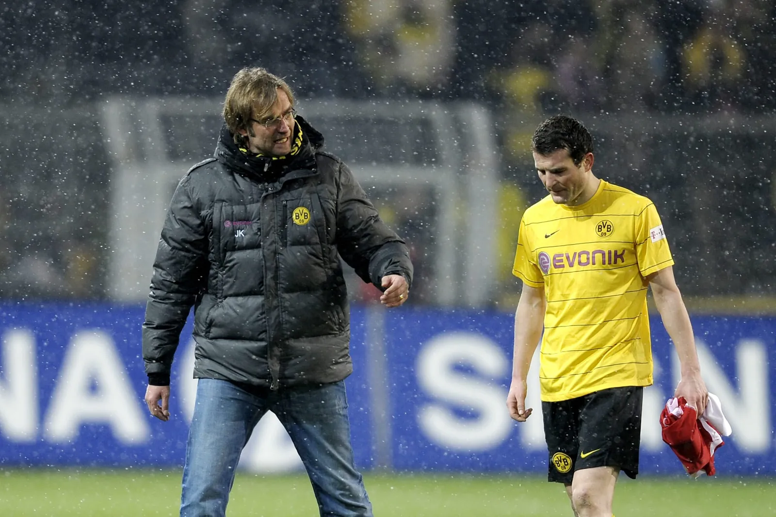 Jürgen Klopp (l.) und Alexander Frei – das war nicht die große Fußball-Liebe